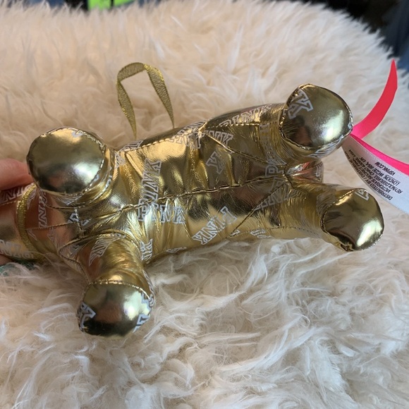 Victoria Secret 2014 Pink Fashion Show Gold Plush Dog Collectible - Picture 4 of 9